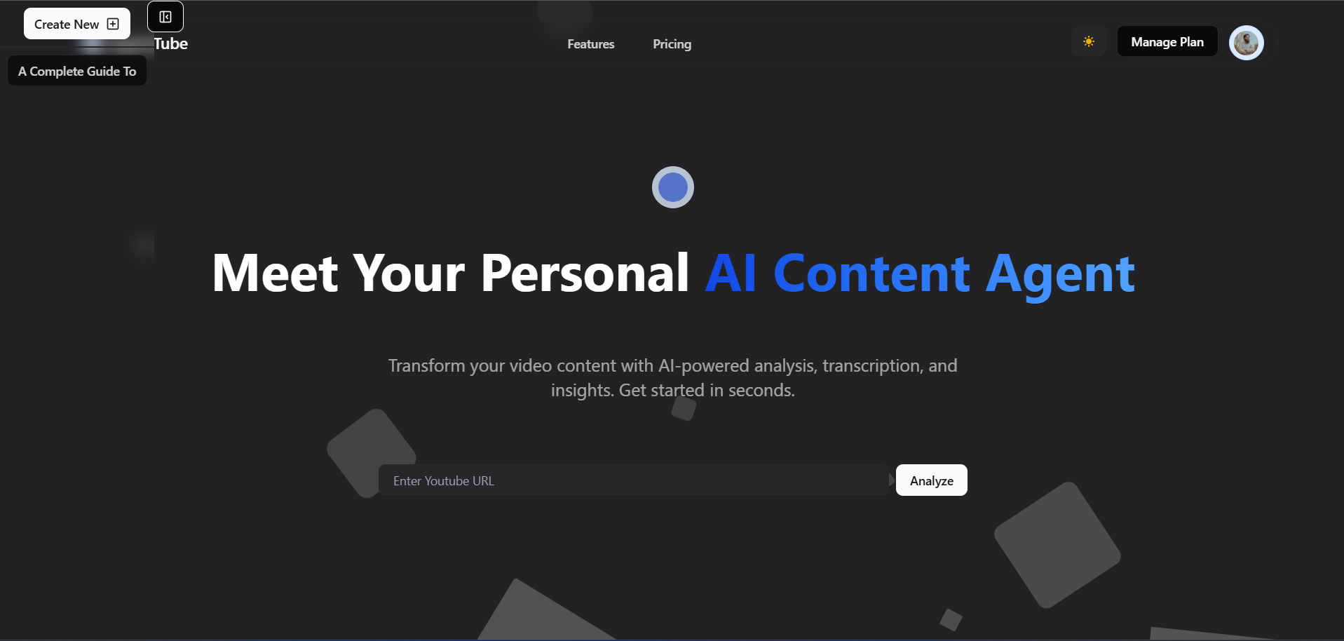 Dashboard Page