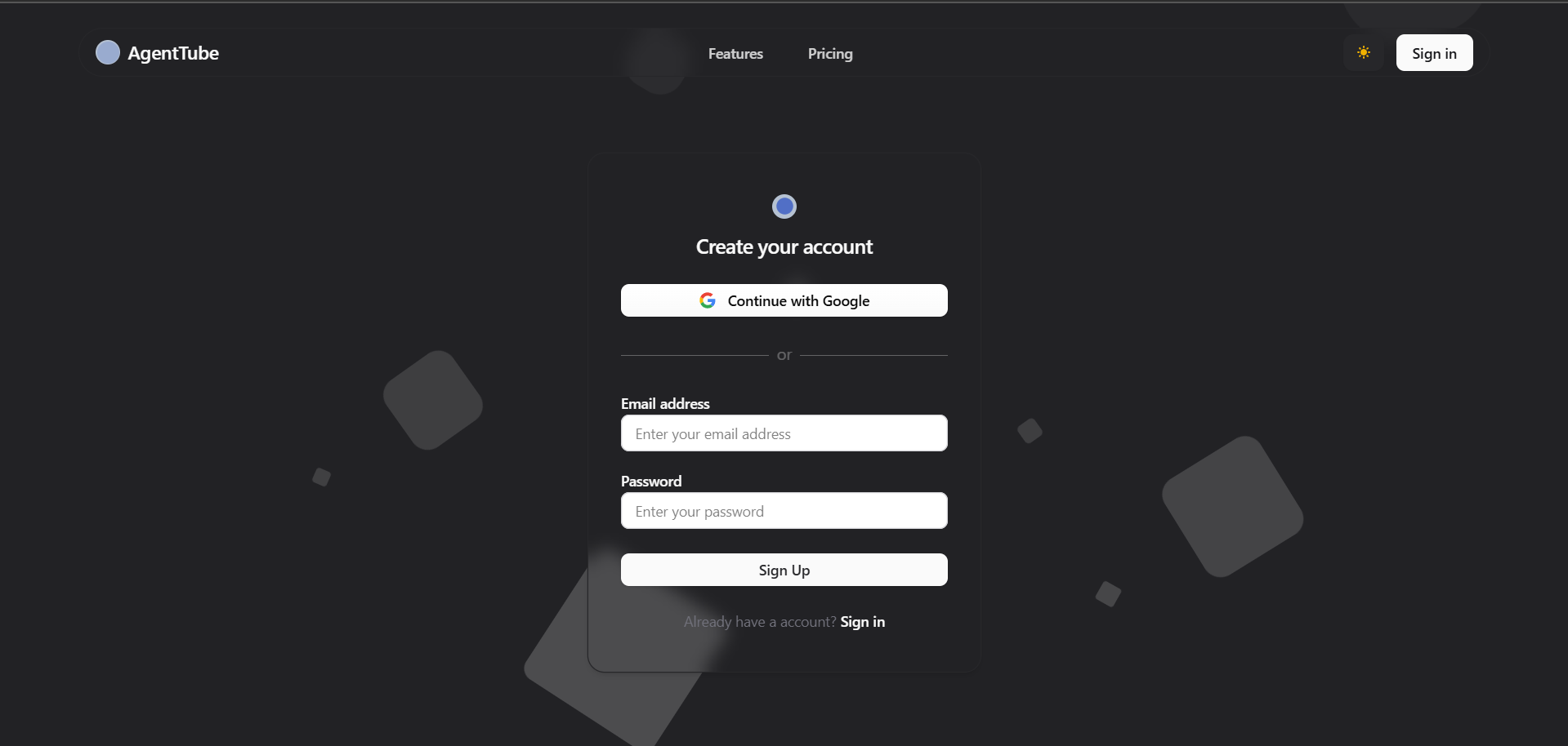 SignUp Page